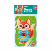 Игра развивающая пазлы мягкие магнитные А5 Лиса